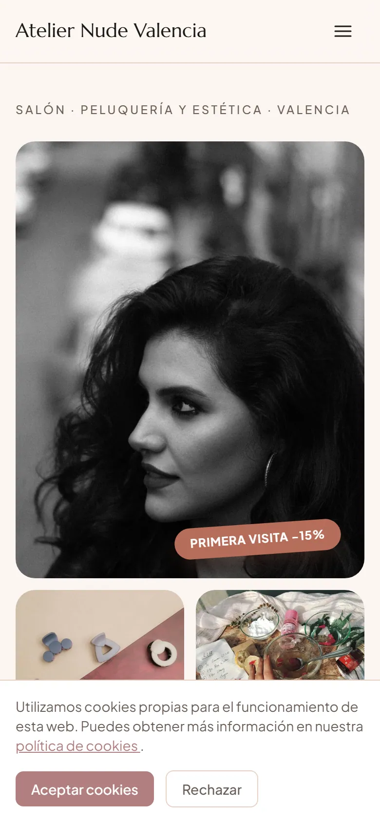 Captura de la plantilla Atelier Nude Valencia